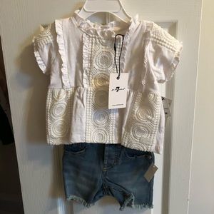 7 For All Mankind 12 month girls outfit